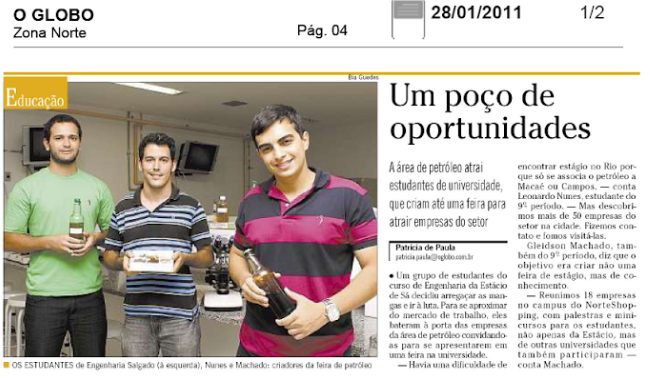 Reportagem O Globo Zona Norte — Um poço de oportunidades (28/01/2011)